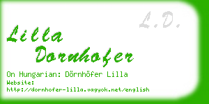 lilla dornhofer business card