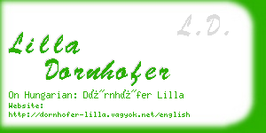lilla dornhofer business card